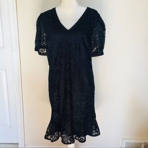 New Express Lace Navy blue dress Sz xl